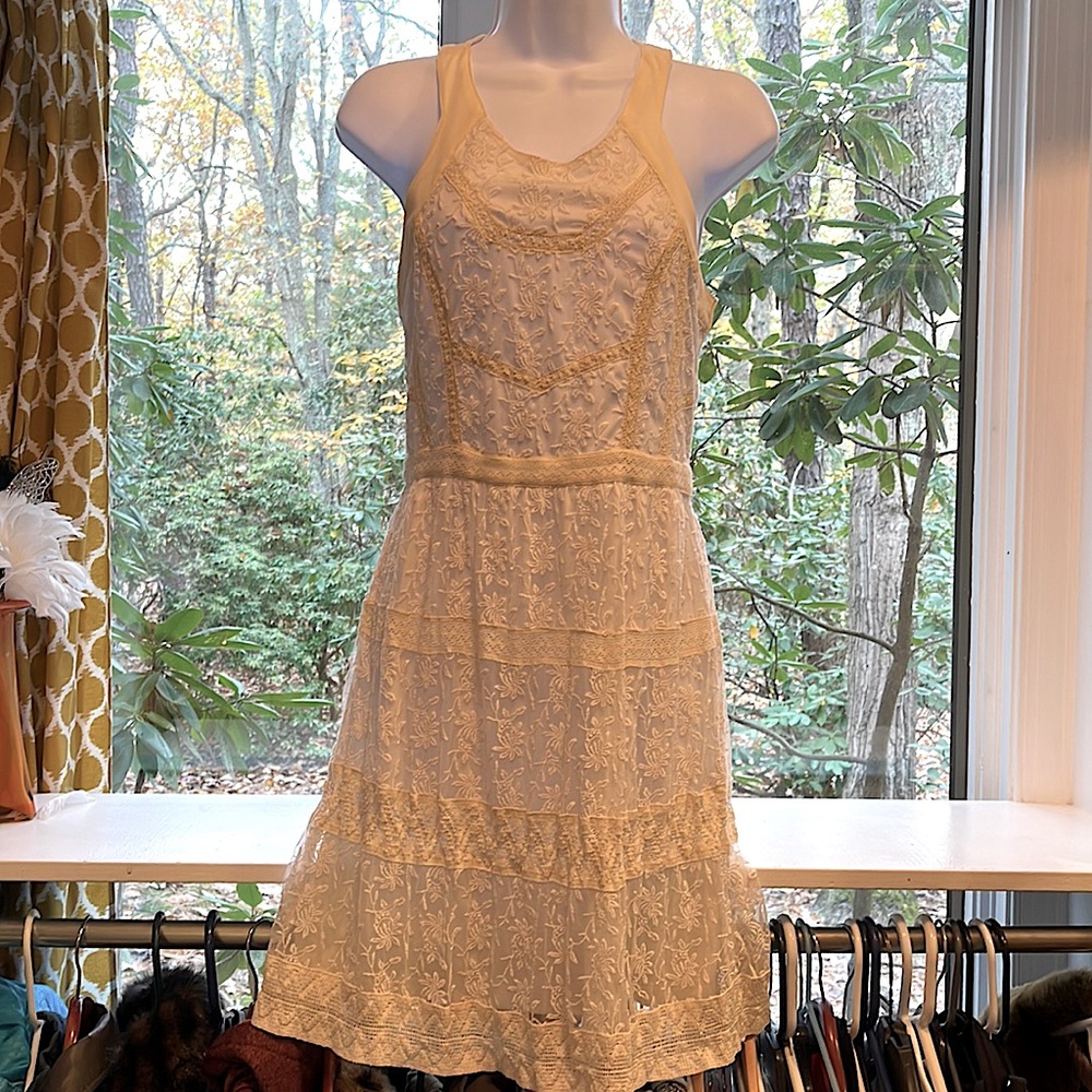 American eagle cream lace mini.